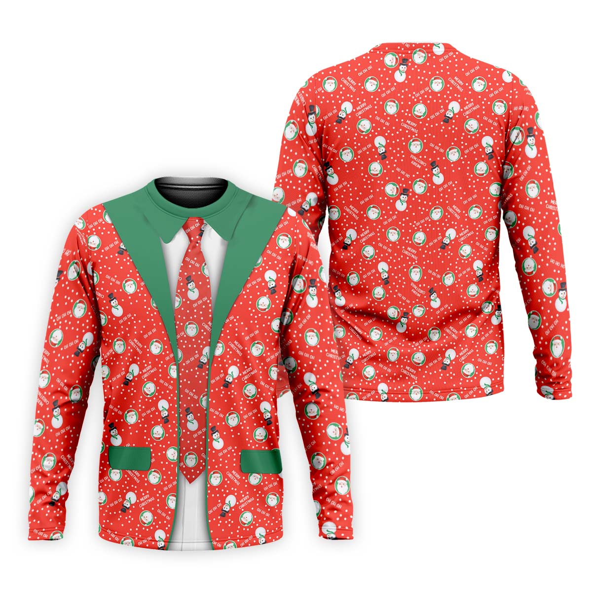 Ho Ho Ho Merry Christmas Funny Print Golf Tops For Men, Christmas Golf Shirt, Polo ShirtFor Men