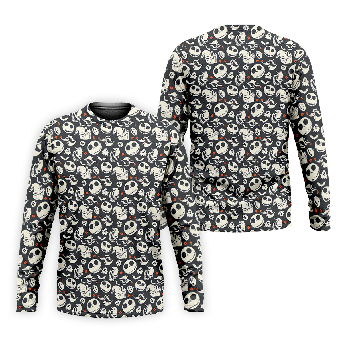 Nightmare Skull Golf Tops For Men, Horror Pattern Polo ShirtFor Men, Halloween Golf Shirt