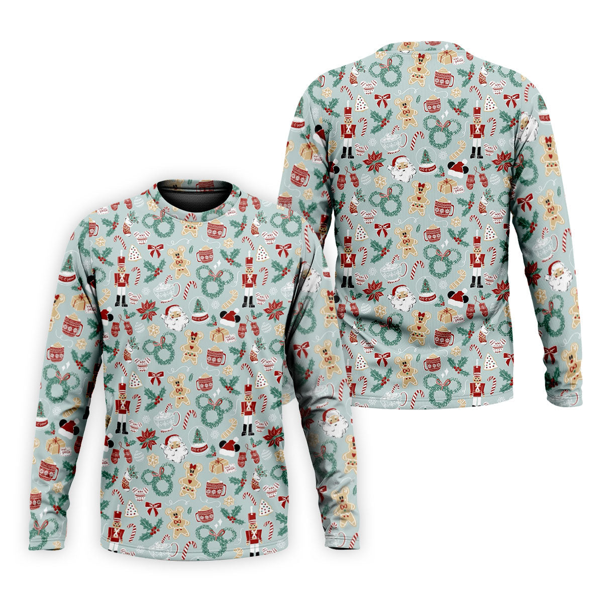 Cute Cartoon Christmas Sweets Golf Tops For Men, Christmas Golf Shirt, Polo ShirtFor Men, Golf Gift For Men