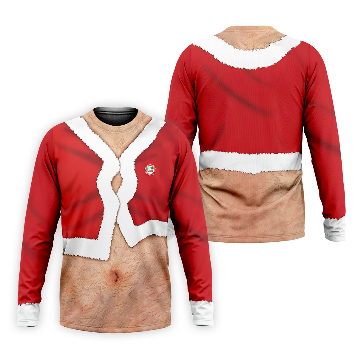 Funny Santa Costume Golf Polo Shirtstom Golf Shirt, Unique Gift For Golfer, Fun Golf Shirts For Men