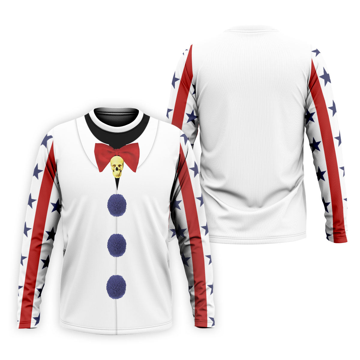 Creepy Clown Horror Cosplay Fun Golf Shirts For Men, Funny Halloween Polo ShirtFor Men, Cool Golf Gift