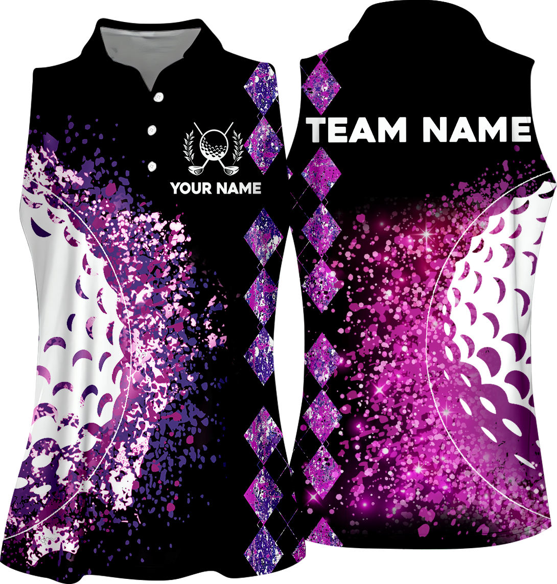 Colorful Golf Shirt, Custom Womens Golf Polo Shirt Team Name, Golfing Apparel, Womens Golf Gifts