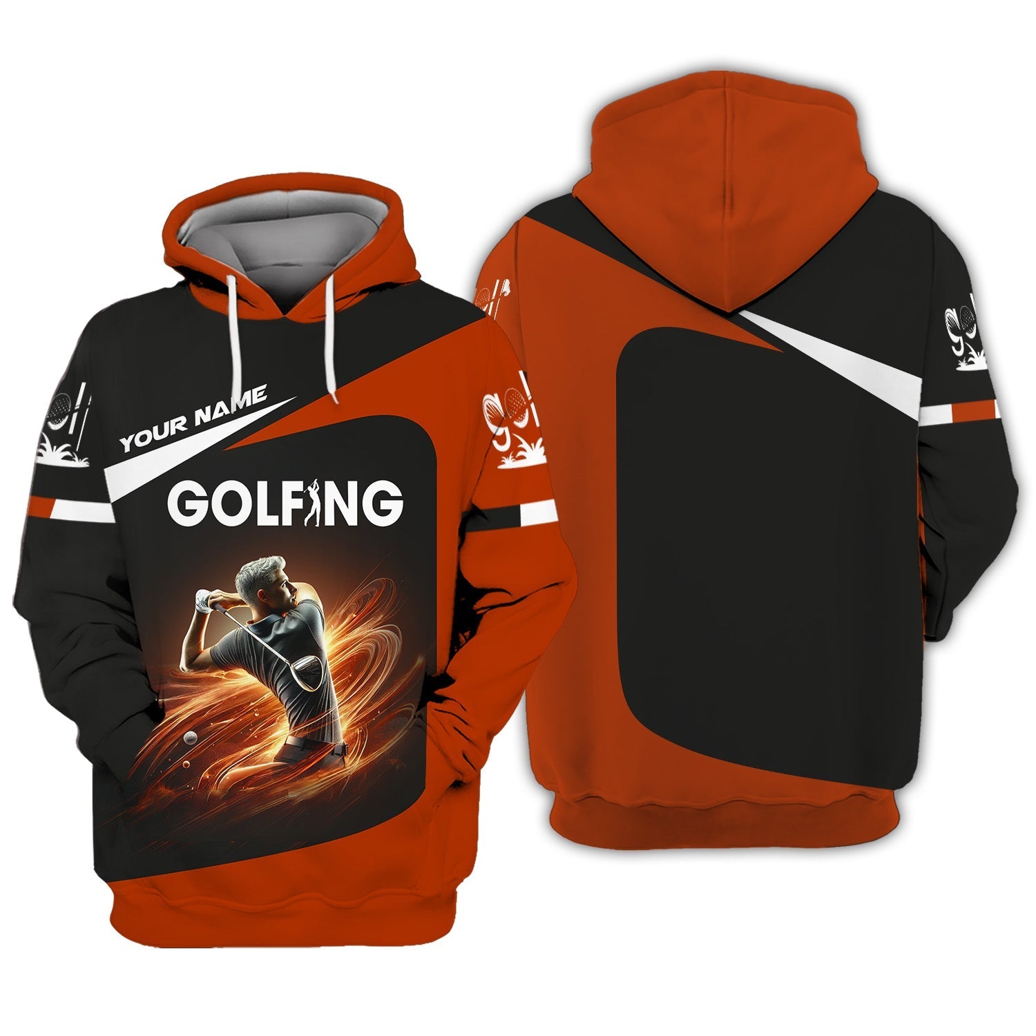 Golf Swing Trainer Custom Men's Golf Polo ShirtGolfing Apparel, Gift For Golfers