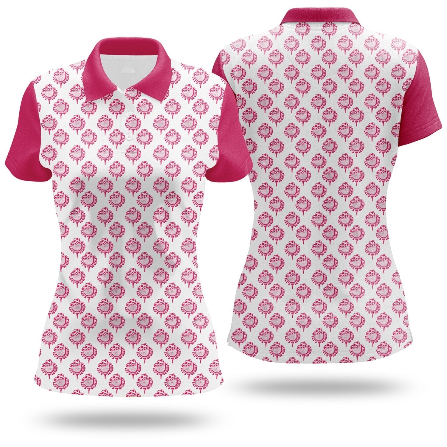 Let's Go Girls Womens Golf Polo ShirtGolfing Apparel, Womens Golf Gifts