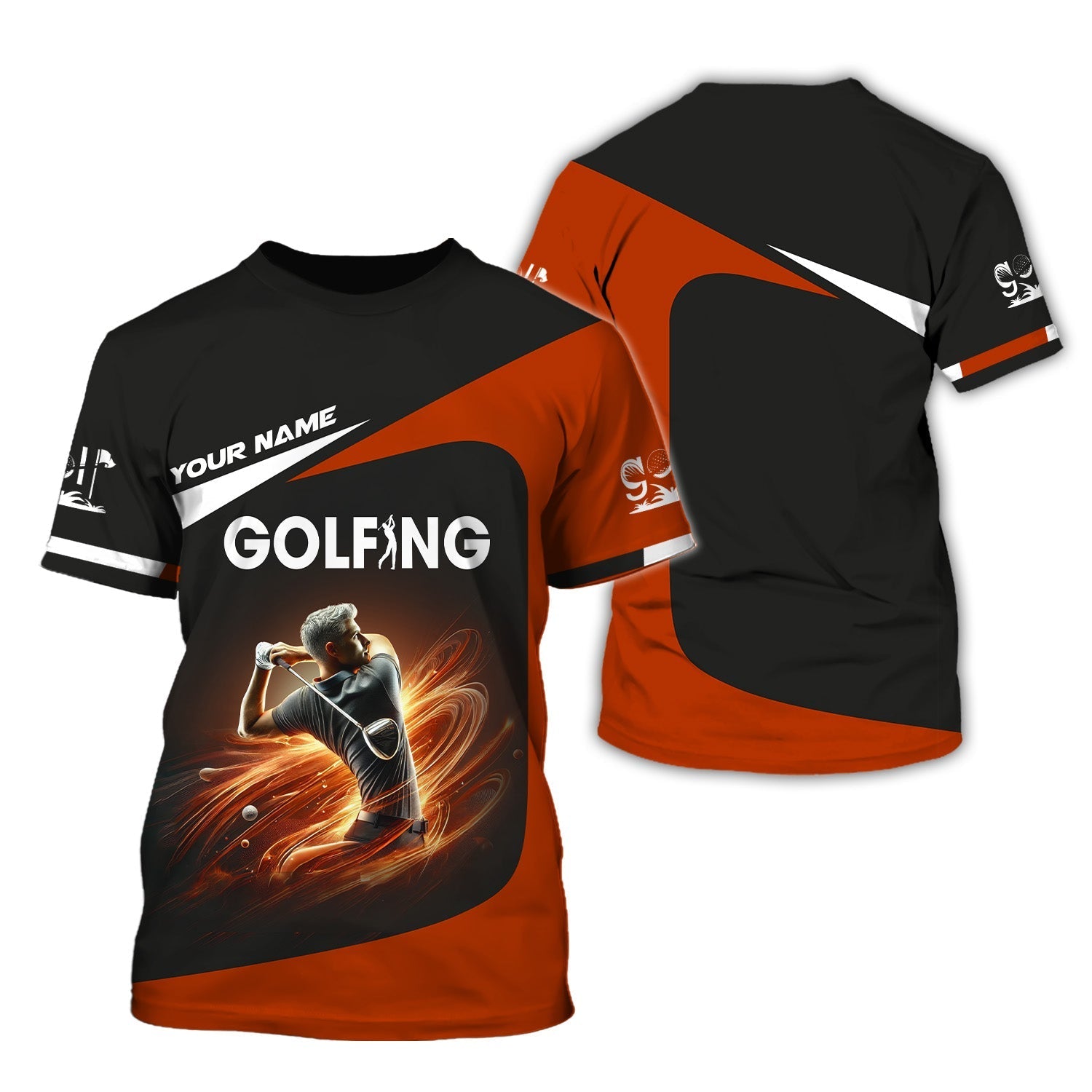 Golf Swing Trainer Custom Men's Golf Polo ShirtGolfing Apparel, Gift For Golfers