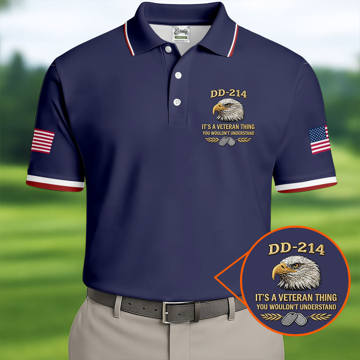 DD 214 Veteran Memorial Patriotic 4th Of July Golf Shirt, 250 Years Polo Shirtor Men