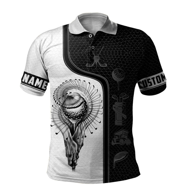 Golf Swing Custom Golf Polo ShirtGolf Apparel, Golf Gift For Men
