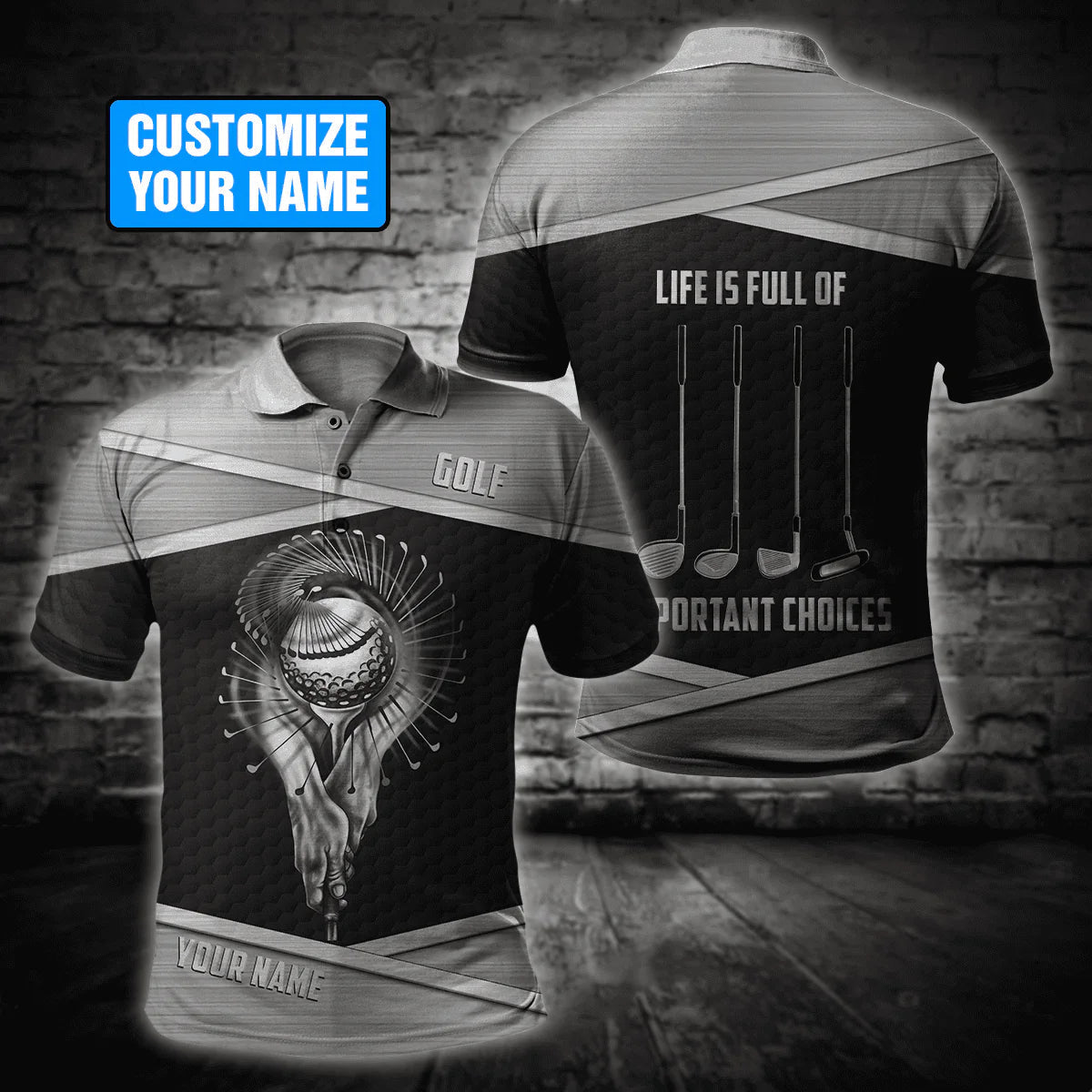 Custom Golf Polo Shirtolf Apparel, Golf Gift For Men