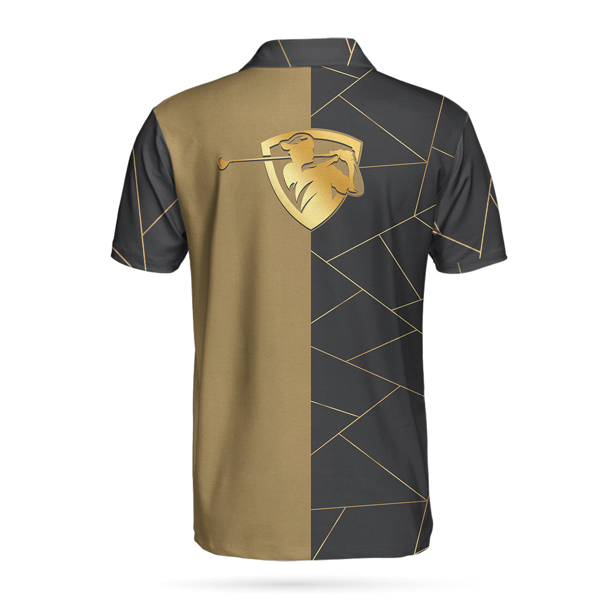 Golden Line Golf Polo ShirtGolfing Apparel, Golf Clothing, Mens Golf Gift
