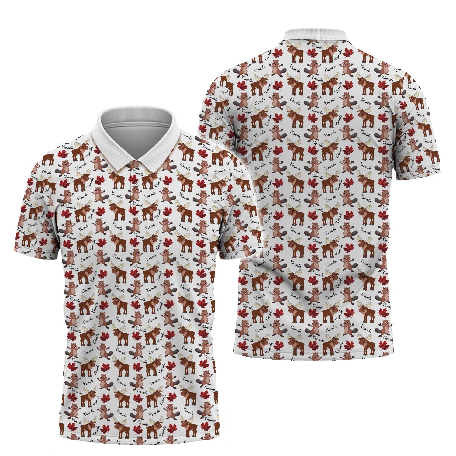 Wildlife Golfing Men's Golf Polo ShirtGolfing Apparel, Mens Golf Gift