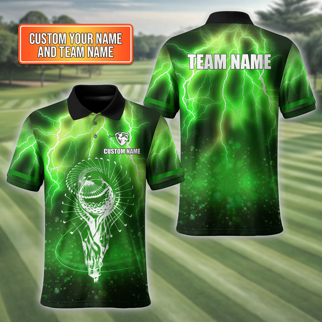 Custom Men's Golf Polo ShirtGolfing Apparel, Golf Shirt With Team Name, Gift For Golfers