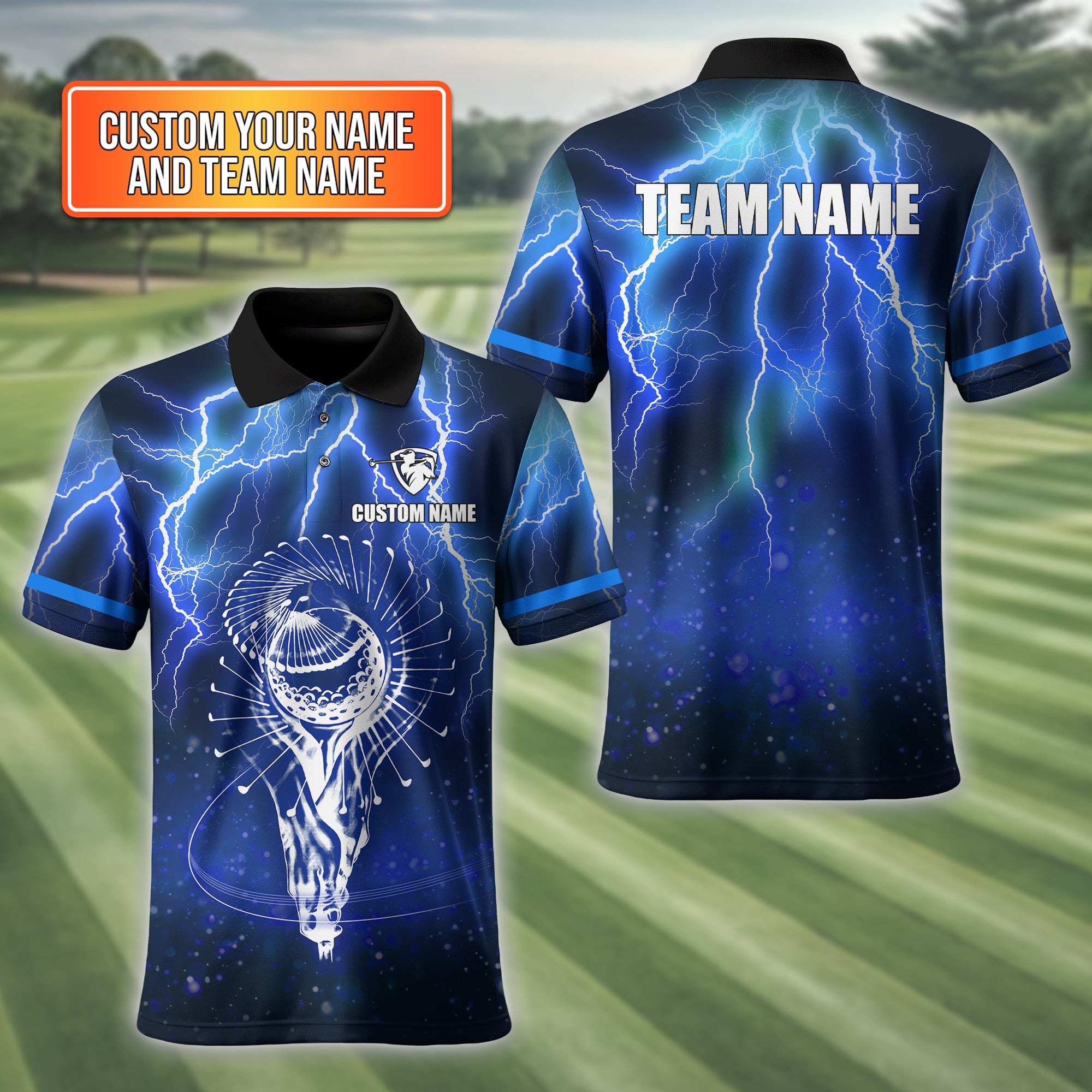 Custom Men's Golf Polo ShirtGolfing Apparel, Golf Shirt With Team Name, Gift For Golfers
