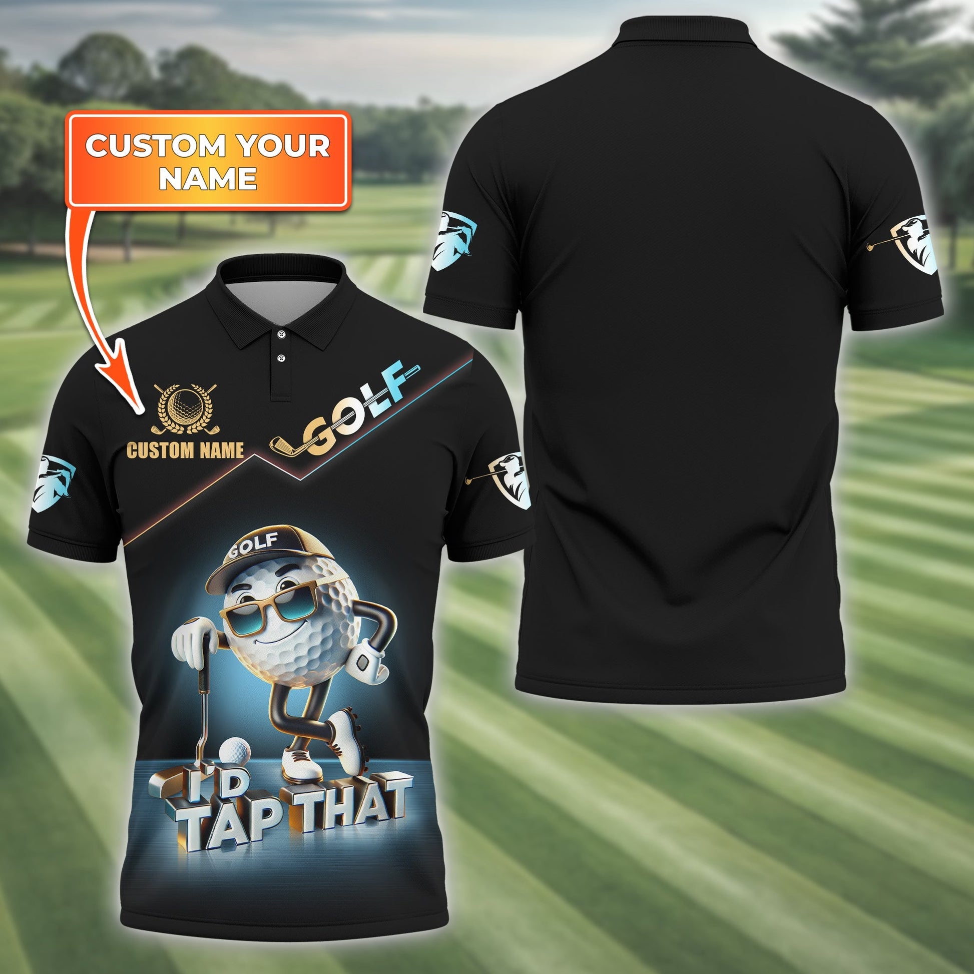 I'd Tap That Customize Golf Polo ShirtFunny Golf Shirt, Golfing Apparel, Gift For Golfers