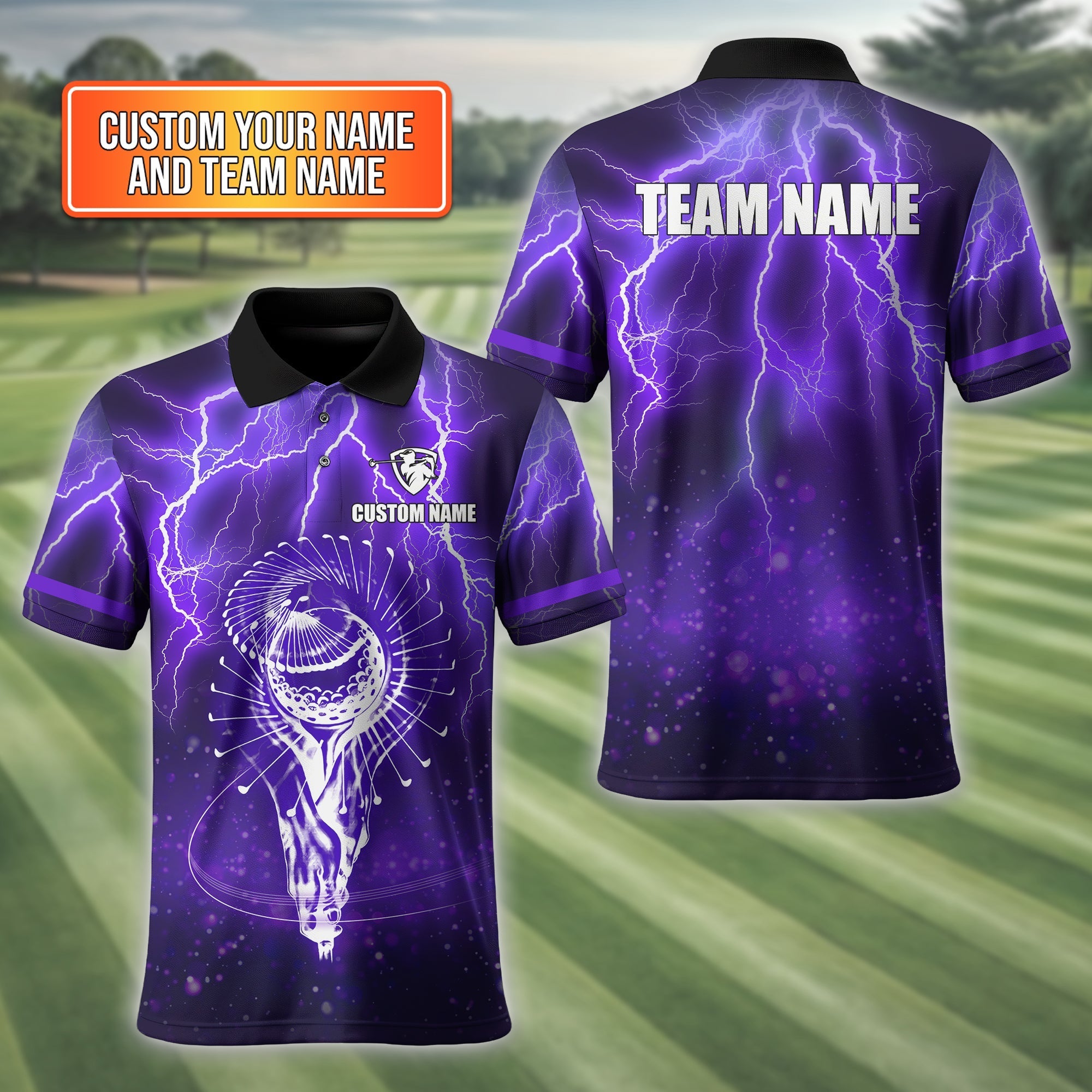 Custom Men's Golf Polo ShirtGolfing Apparel, Golf Shirt With Team Name, Gift For Golfers