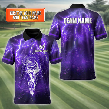 Custom Men's Golf Polo ShirtGolfing Apparel, Golf Shirt With Team Name, Gift For Golfers