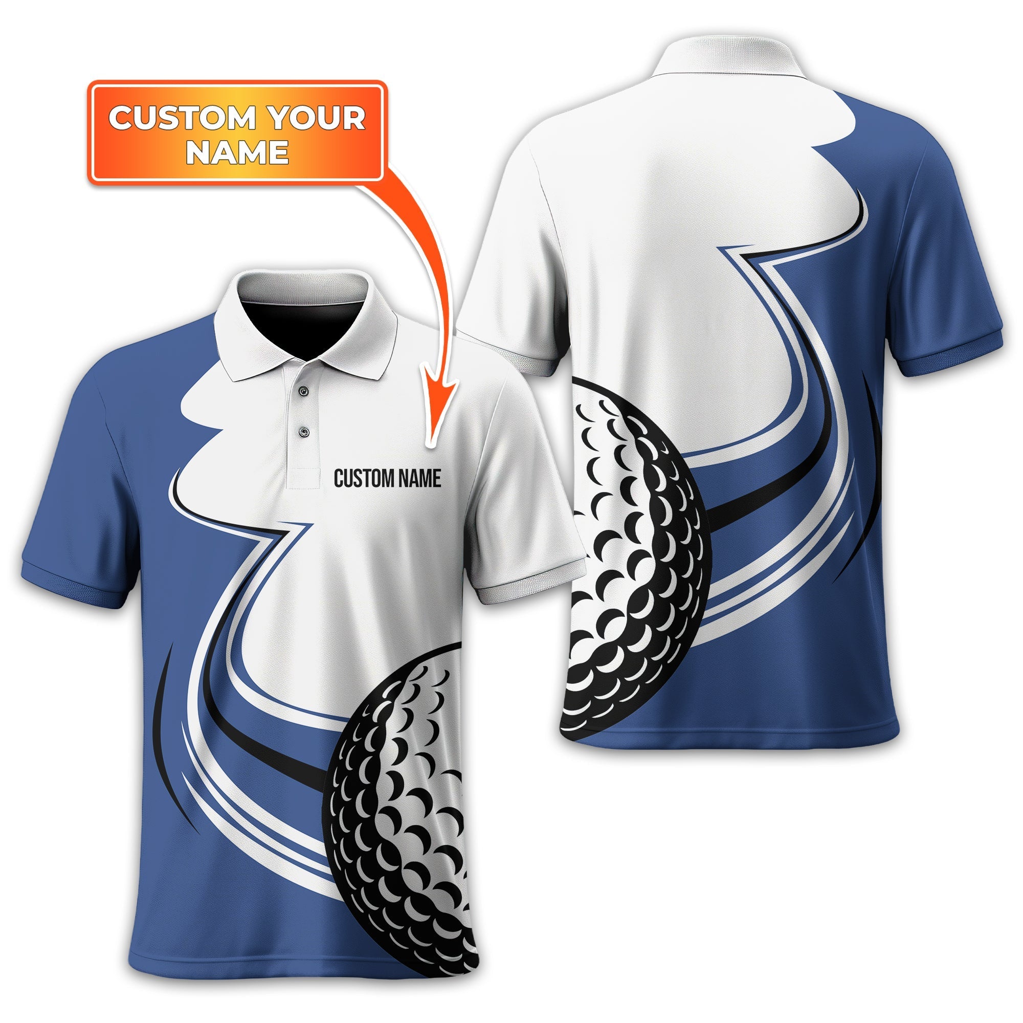 Personalized Golf Polo ShirtGolf Shirt For Men, Gift For Golfers
