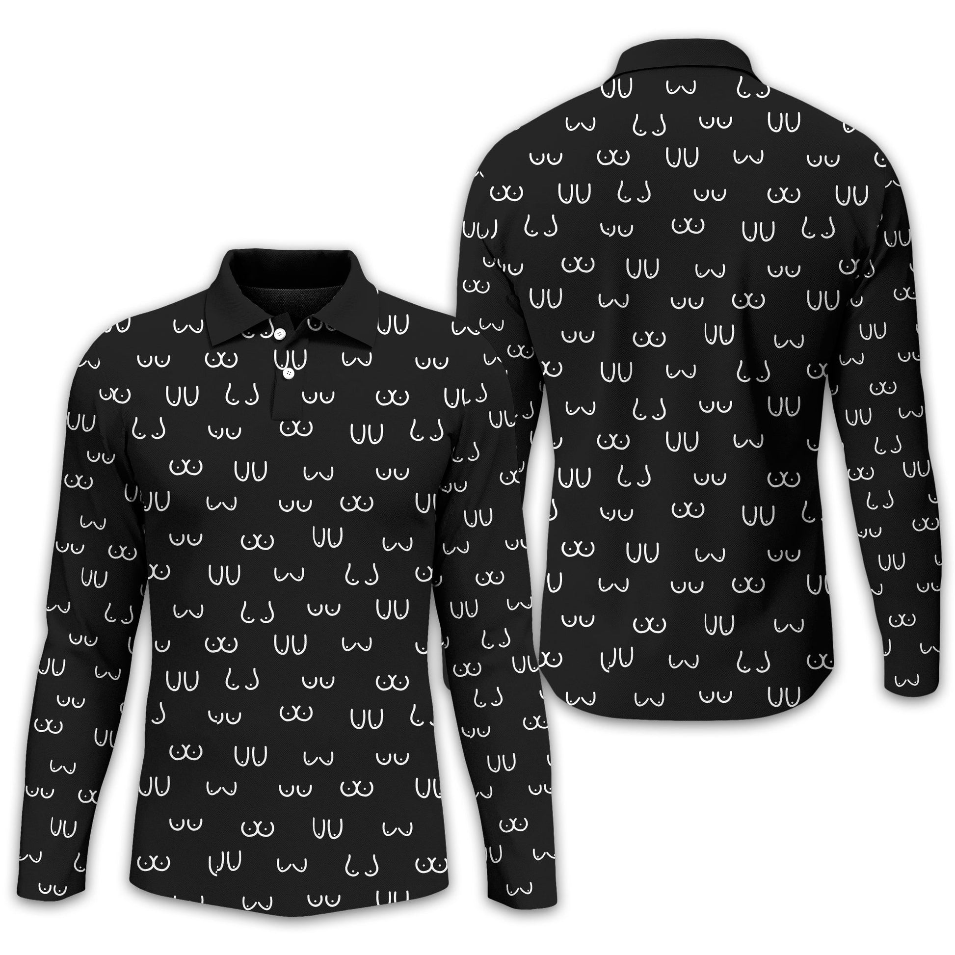 Funny Pattern Men Golf Polo ShirtGift For Golfers, Golf Gift For Men