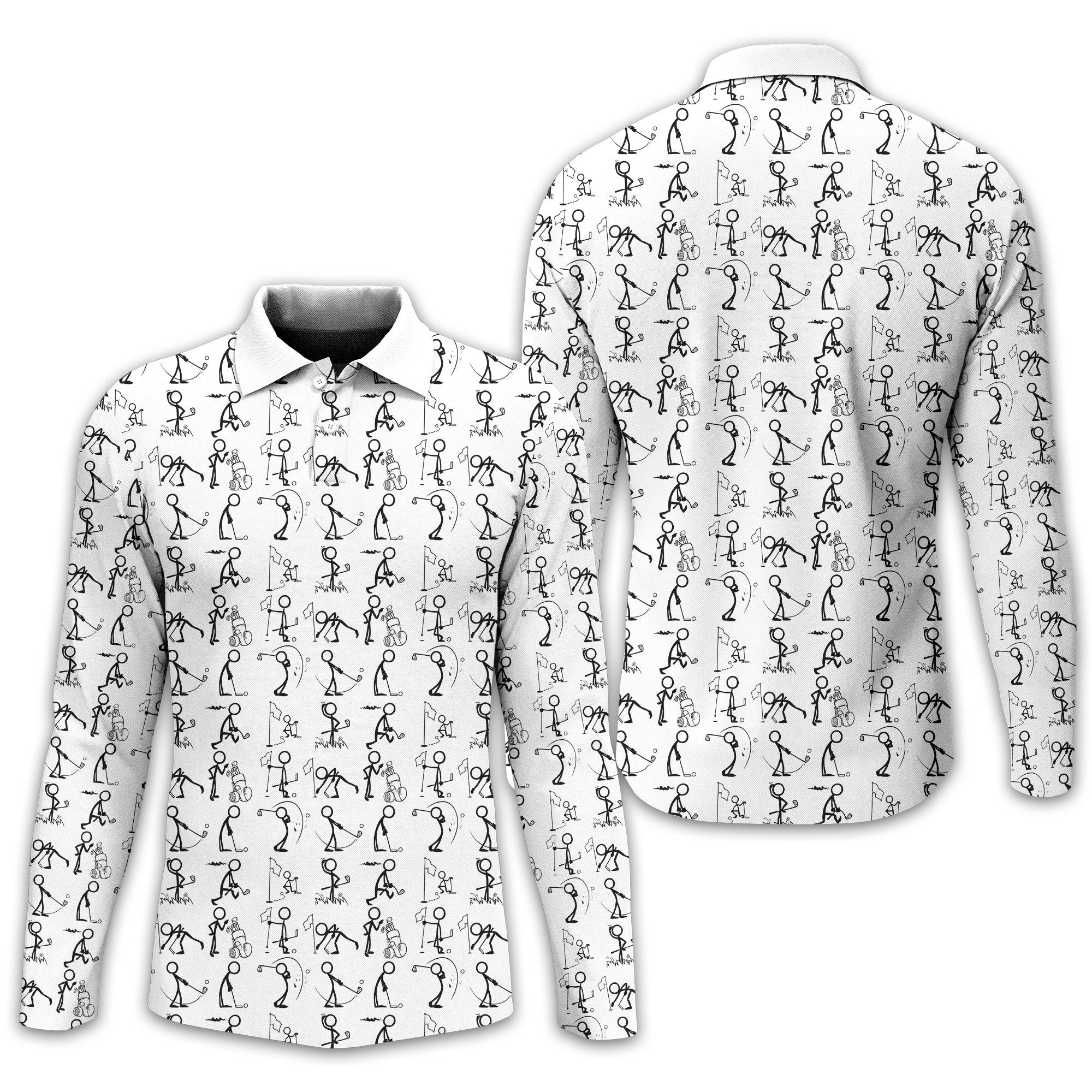 White Golf Polo ShirtFunny Golf Shirt, Gift For Golfers