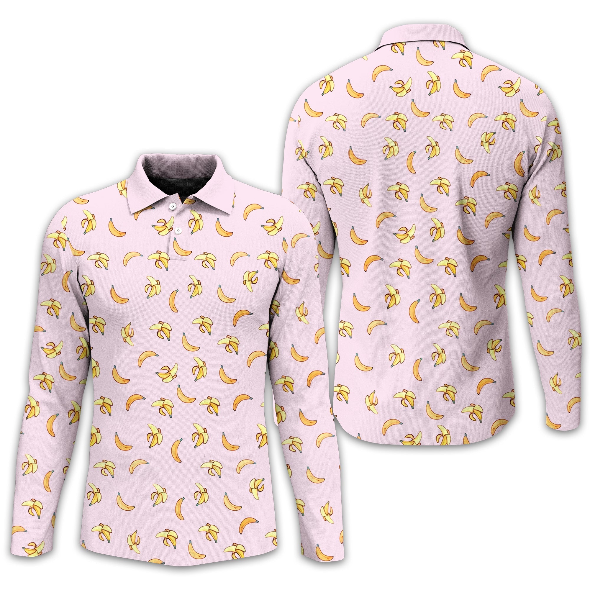 Banana Men's Golf Polo ShirtFunny Golf Shirt, Gift For Golfers