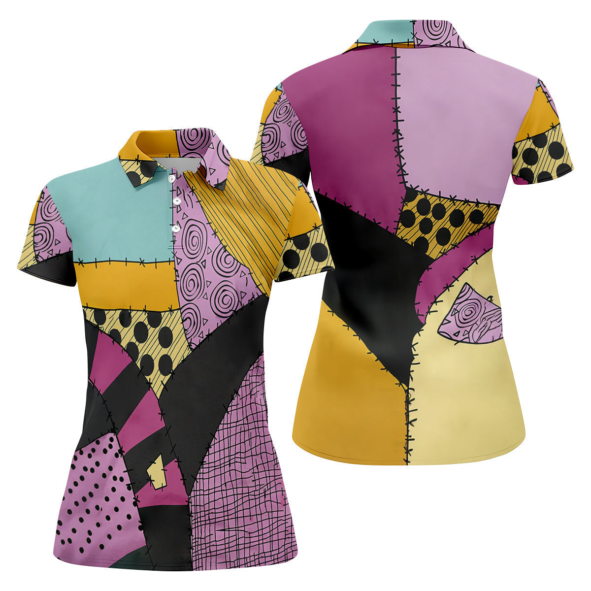 Pumpkin Queen Horror Cosplay Halloween Golf Shirt, Ladies Golf Tops, Golf Shirt For Women