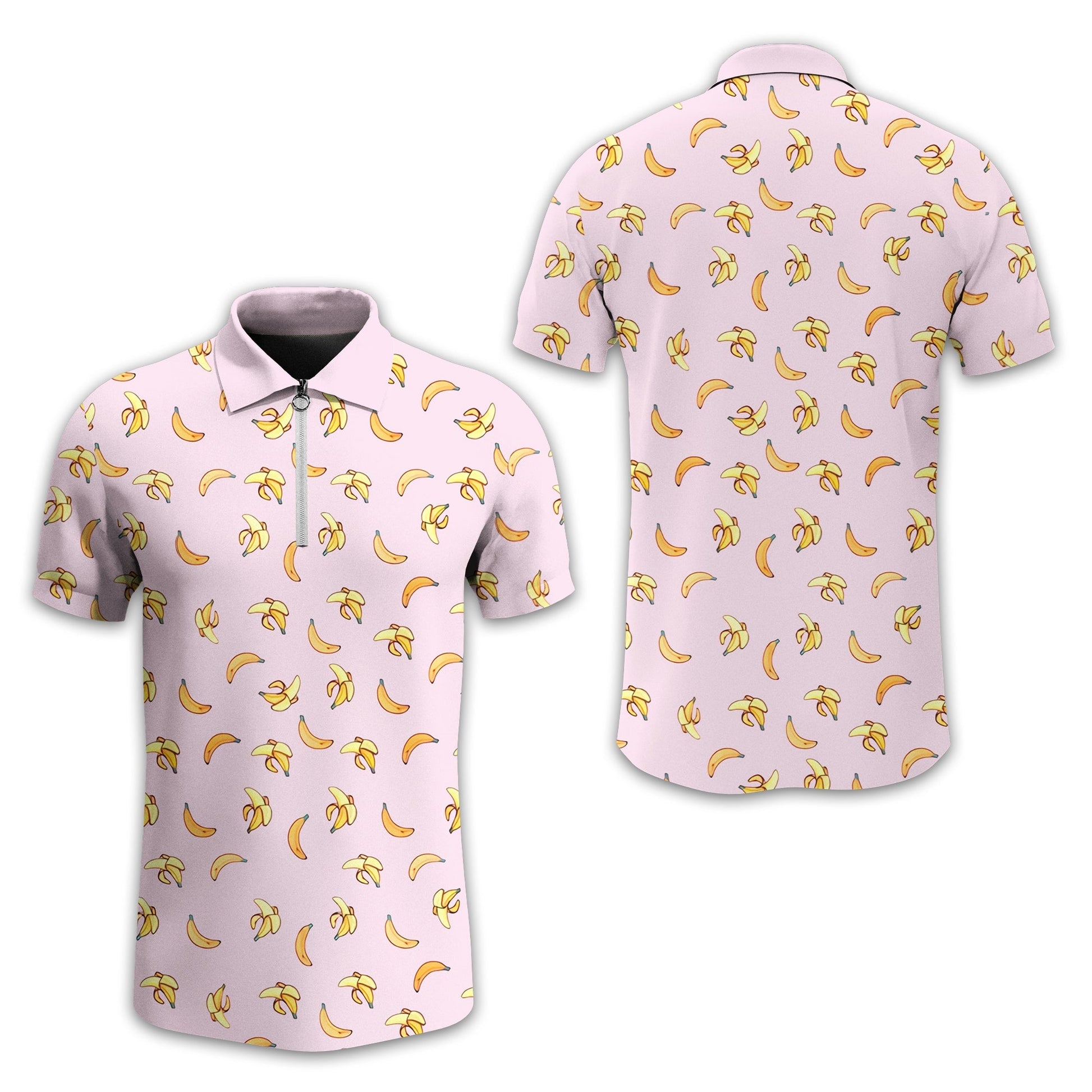 Banana Men's Golf Polo ShirtFunny Golf Shirt, Gift For Golfers