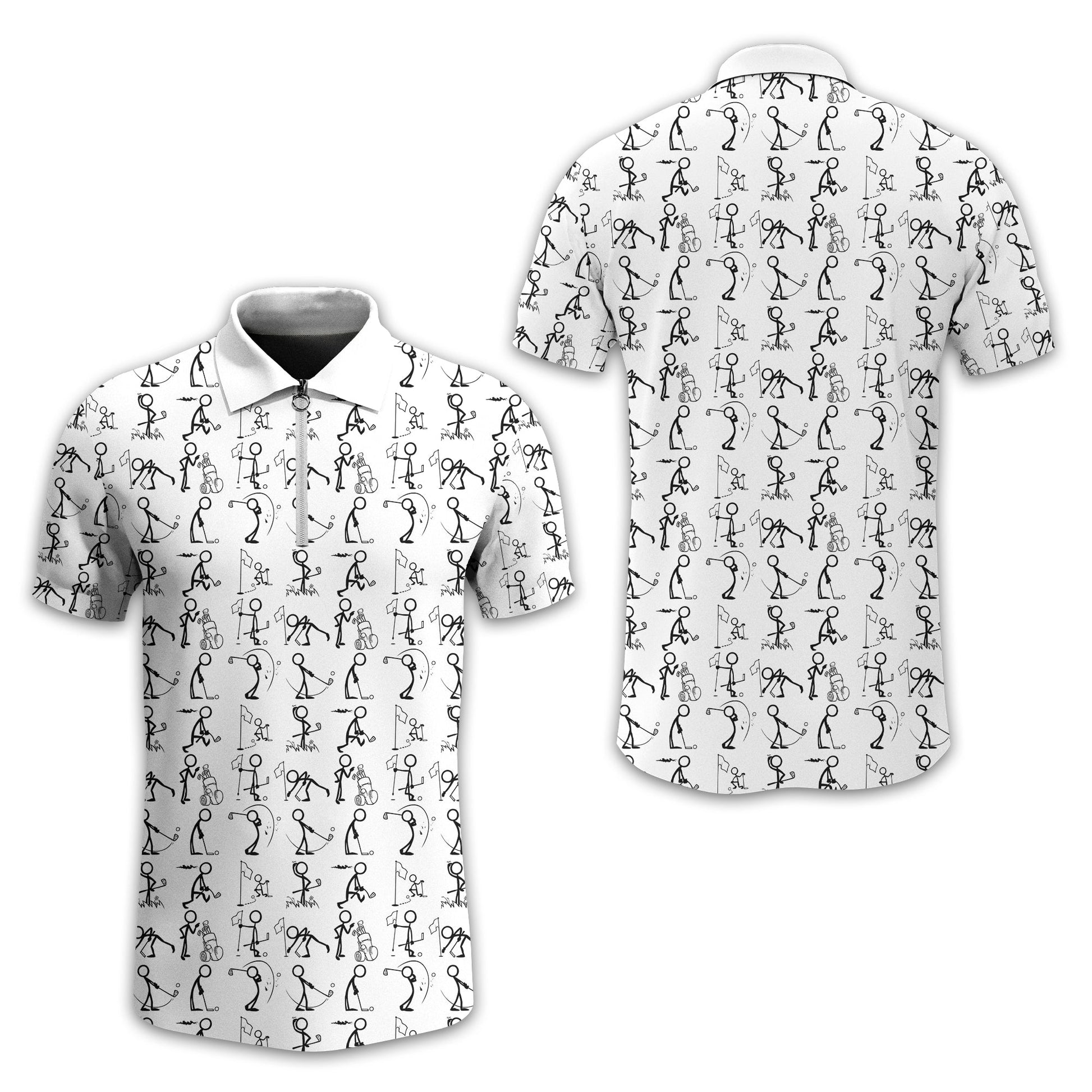 White Golf Polo ShirtFunny Golf Shirt, Gift For Golfers