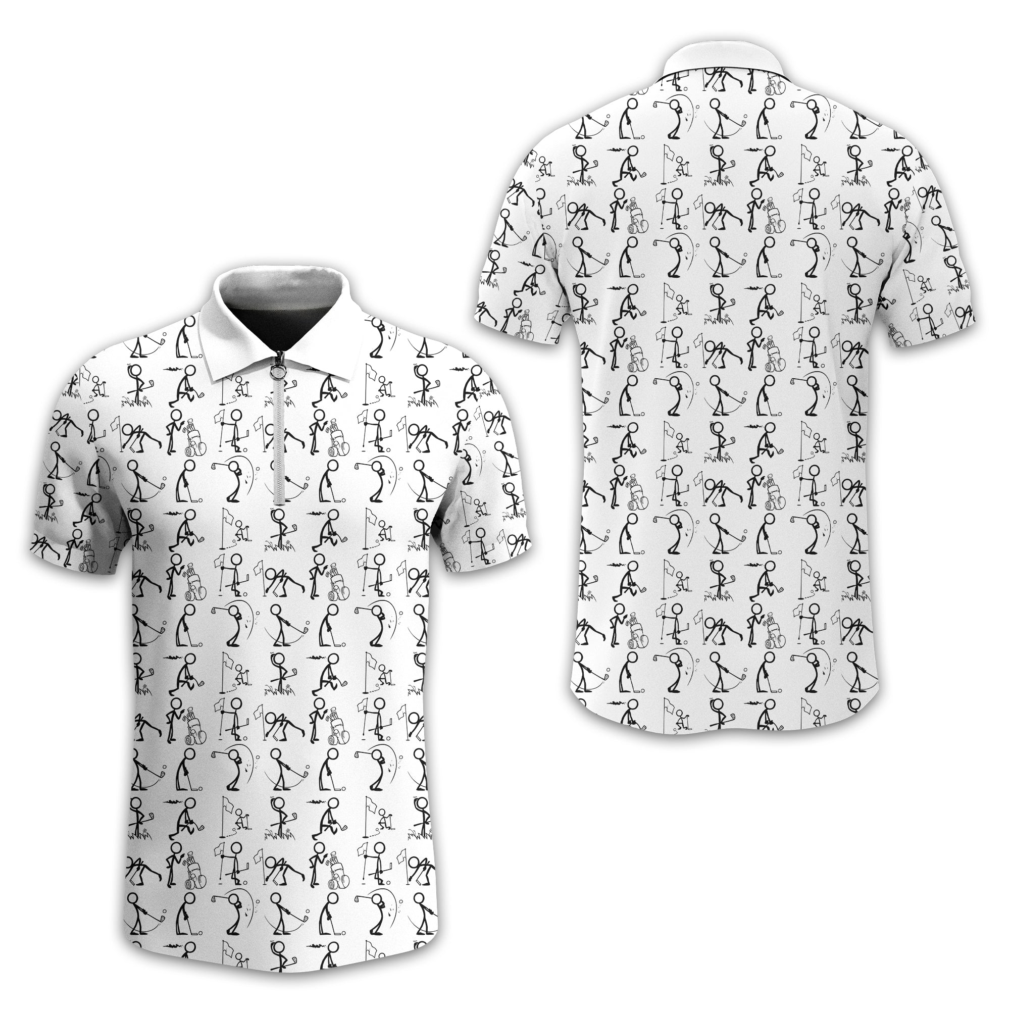 White Golf Polo ShirtFunny Golf Shirt, Gift For Golfers