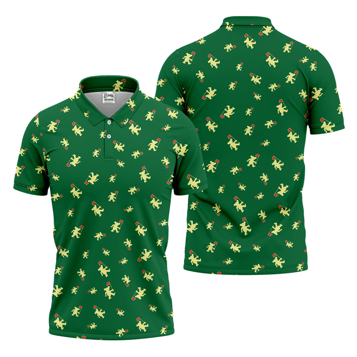 Dancing Bear Golf Tournament Shirt, Golf Shirts For Men, Polo Shirt Men, Golf Gift For Men