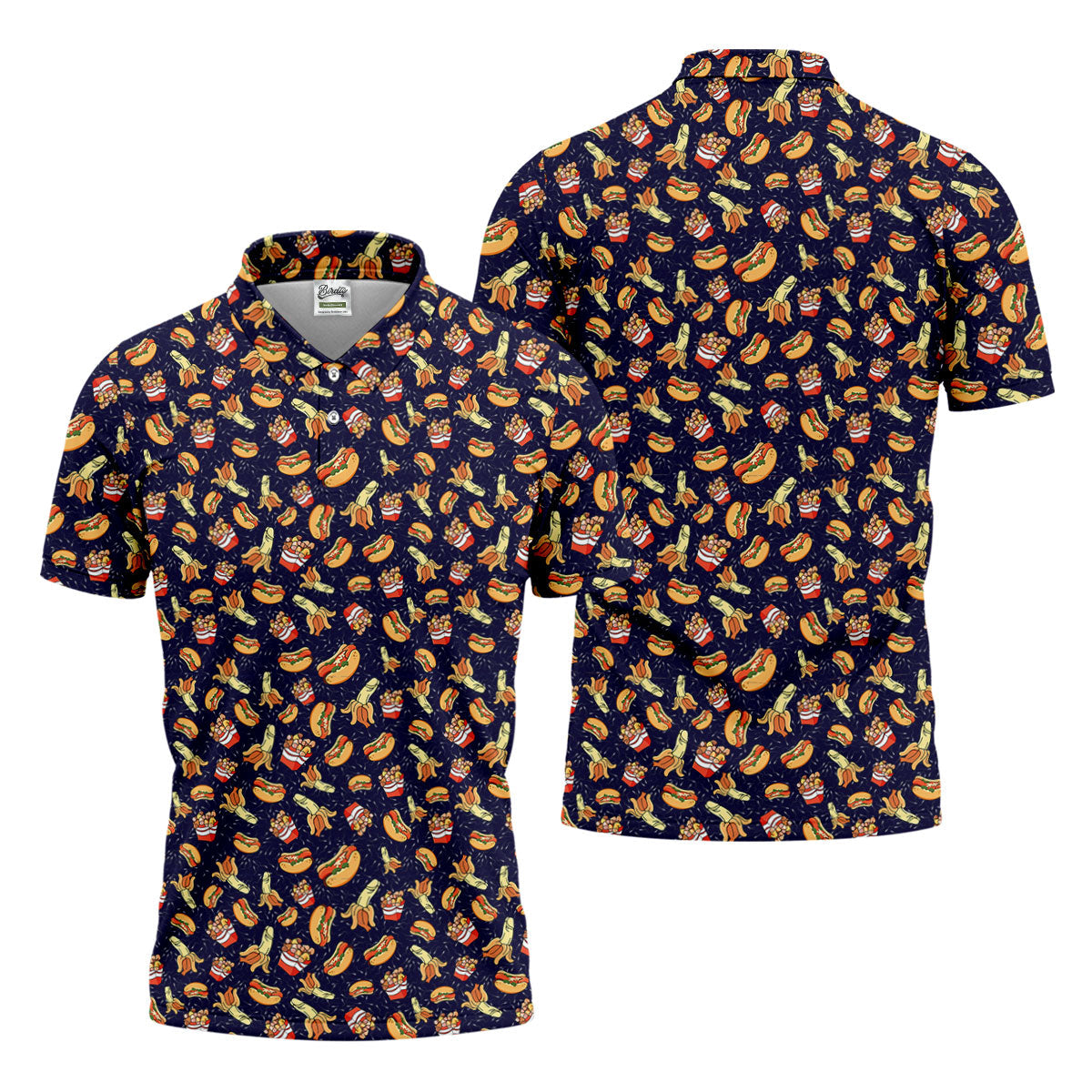 Funny Hot Dog Dirty Humor Polo Shirt Men, Fun Golf Shirts For Men, Golf Gift For Men, Golf Shirts For Men