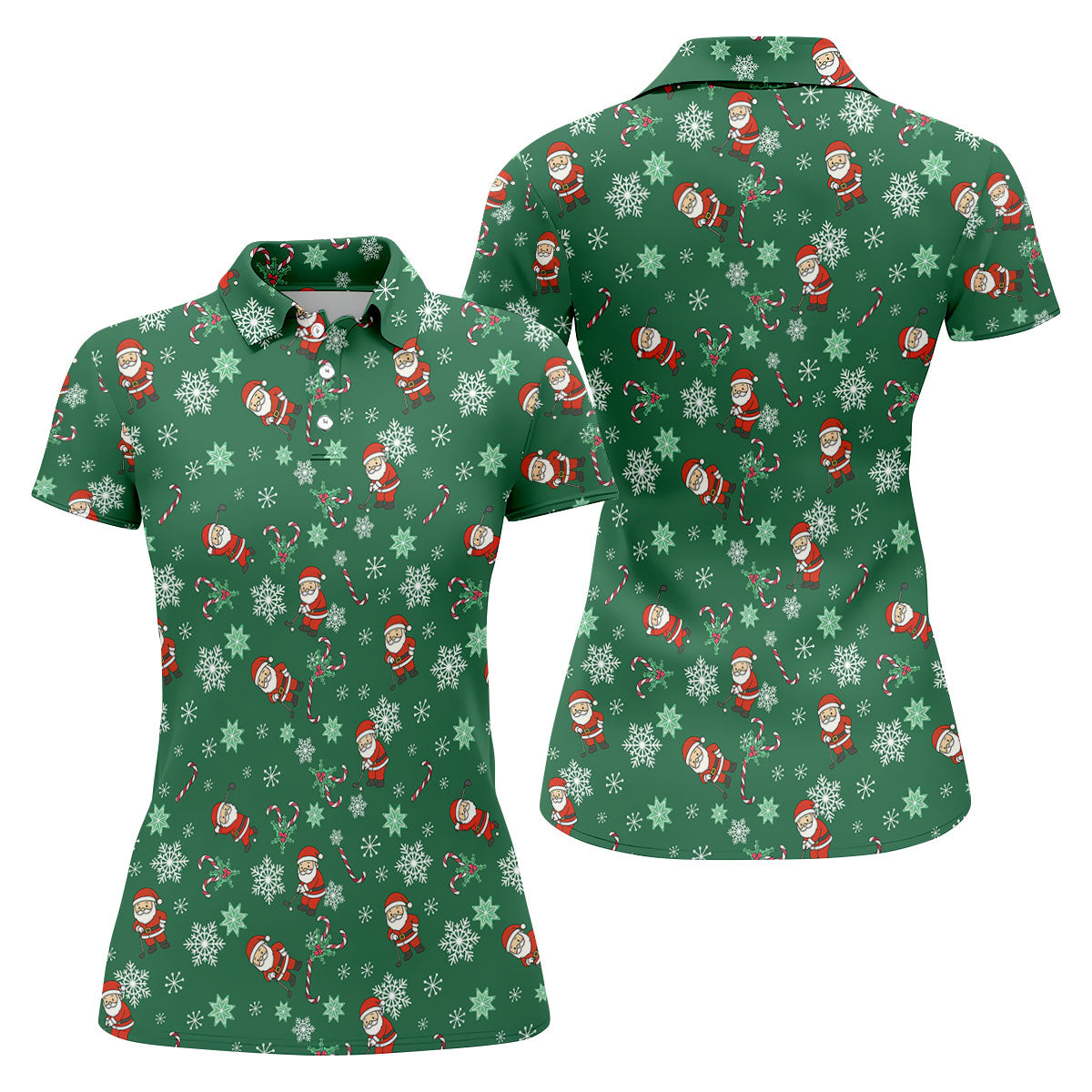 Hood Crew Merry Christmas Funny Print Golf Shirt, Christmas Golf Shirt, Golf Gifts For Women, Fun Golf Shirt