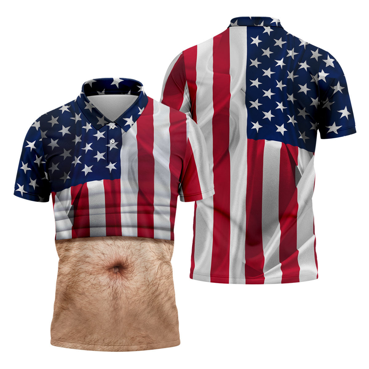 US Flag Pattern 250 Years Men's Funny Golf Polo Shirts, Father's Day Golf Shirt, Golf Gift For Dad