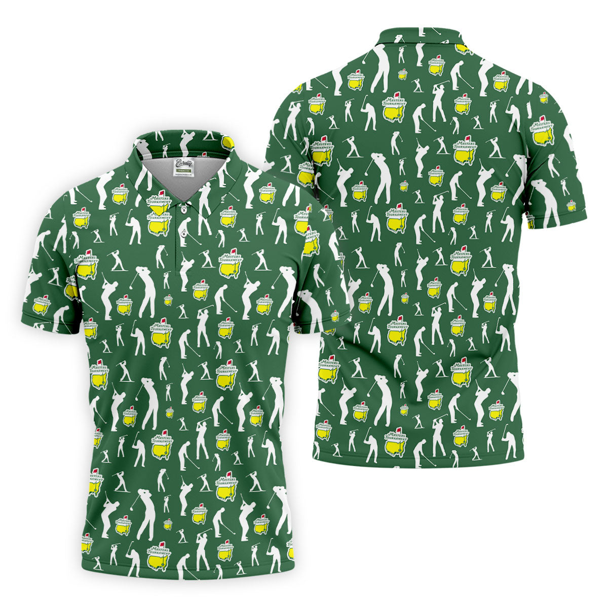 Golf Tournament Golfer Pose Performance Golf Shirt, Golf Tops For Men, Golf Shirts For Men