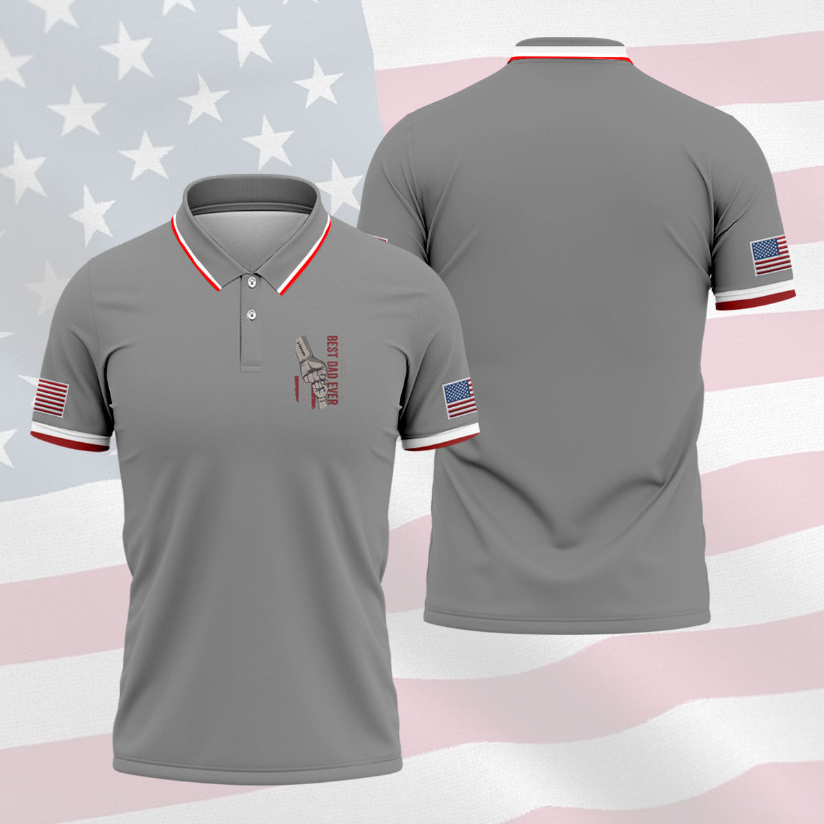 Best Dad Ever Father's Day Golf Shirt, Golf Gift For Dad, Golf Shirts For Men
