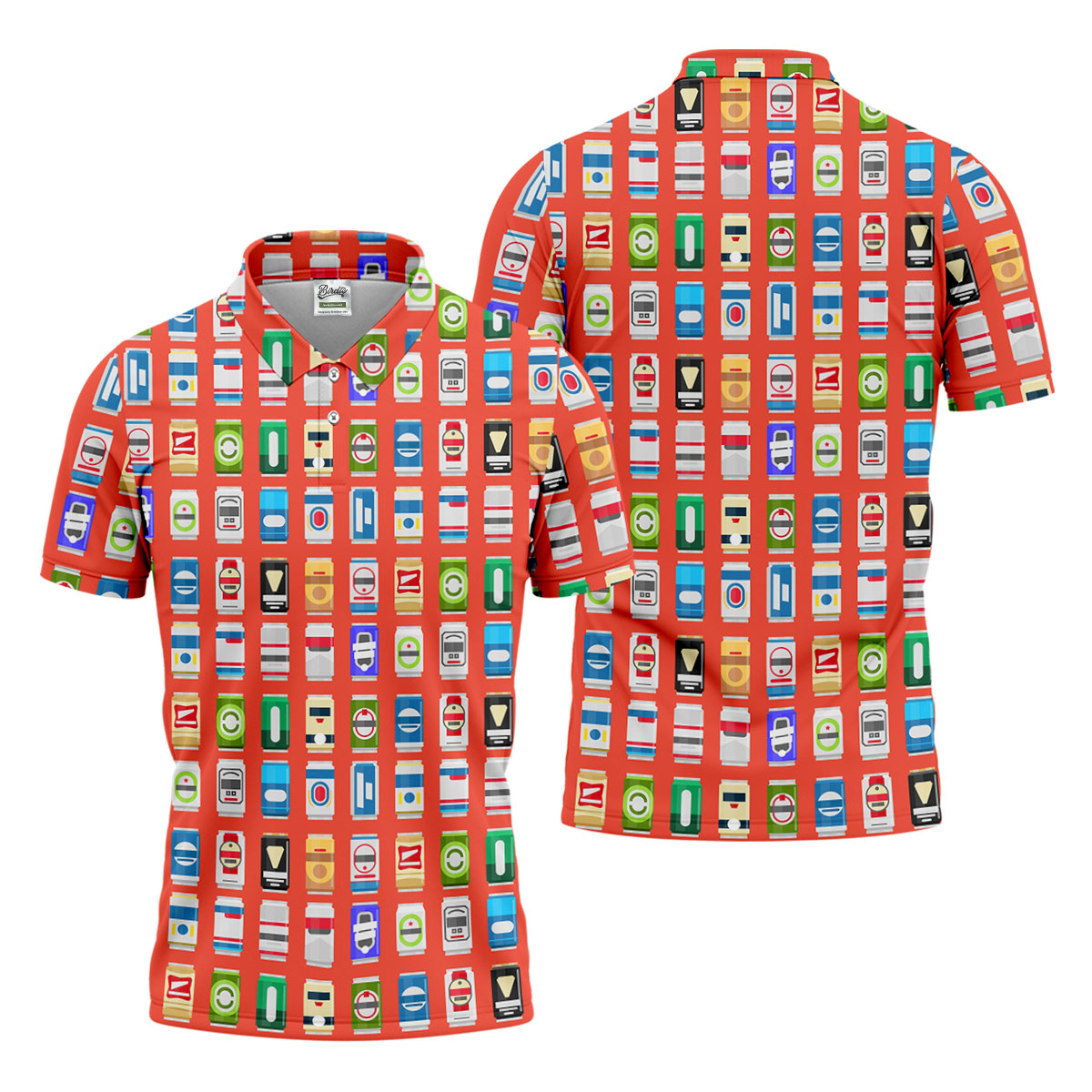 Famous Beer Can Golf Shirt, Golf And Beer Polo Shirt Men, Golf Shirts For Men, Golfing Apparel