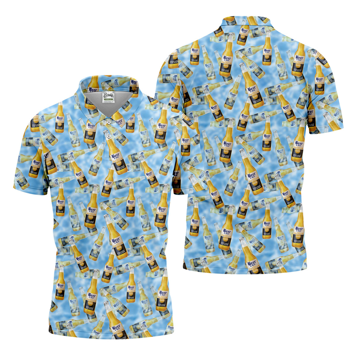 Beer And Golf The Perfect Combination Men's Funny Golf Shirts, Golf Shirts For Men, Polo ShirtFor Men