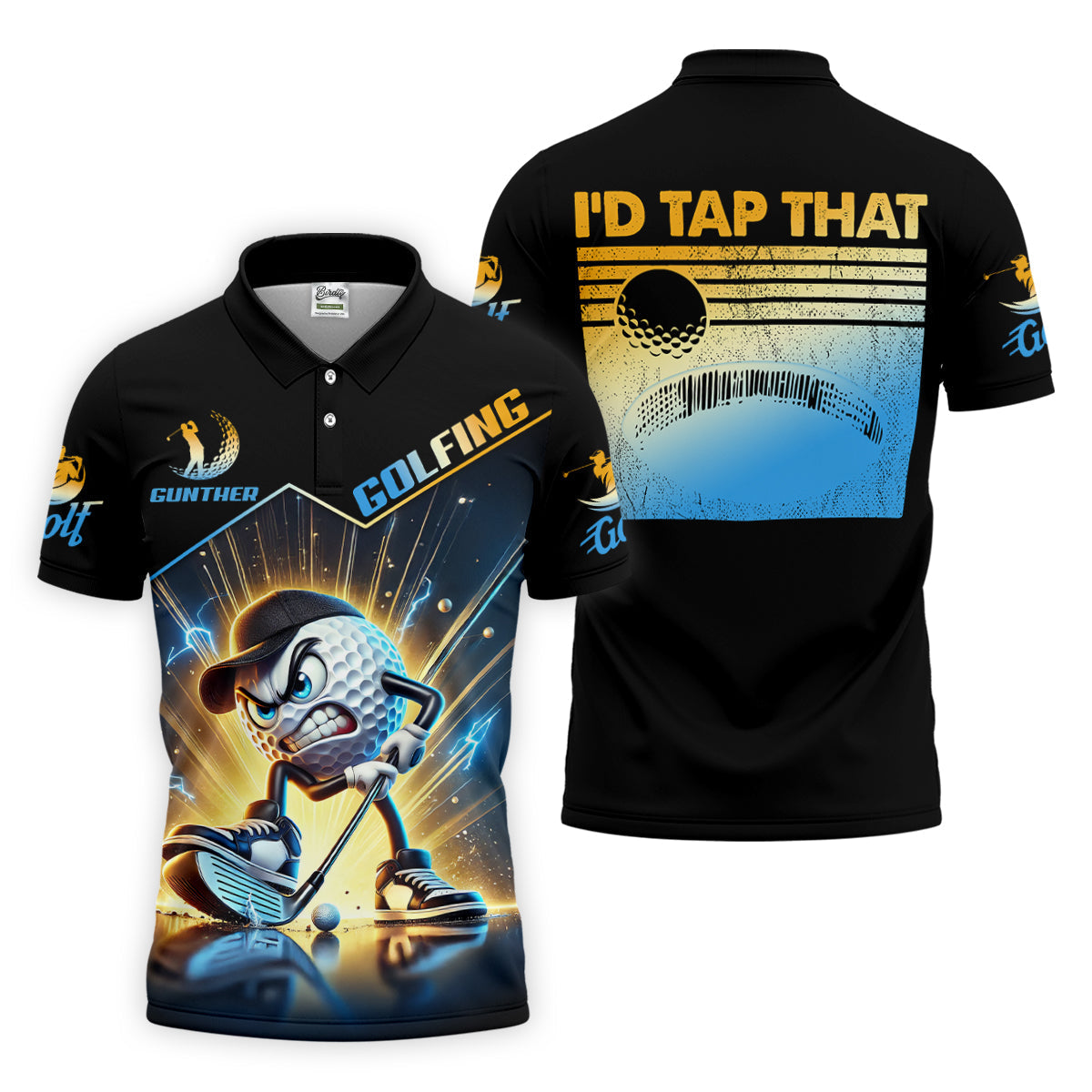 I'd Tap That Fun Golf Shirt, Golf Tops For Men, Golf Shirts For Men, Golf Gift For Men