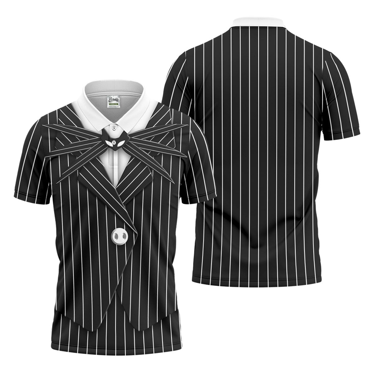 The Nightmare Man Golf Tops For Men, Fun Men's Golf Polos, Horror Cosplay Halloween Golf Shirt