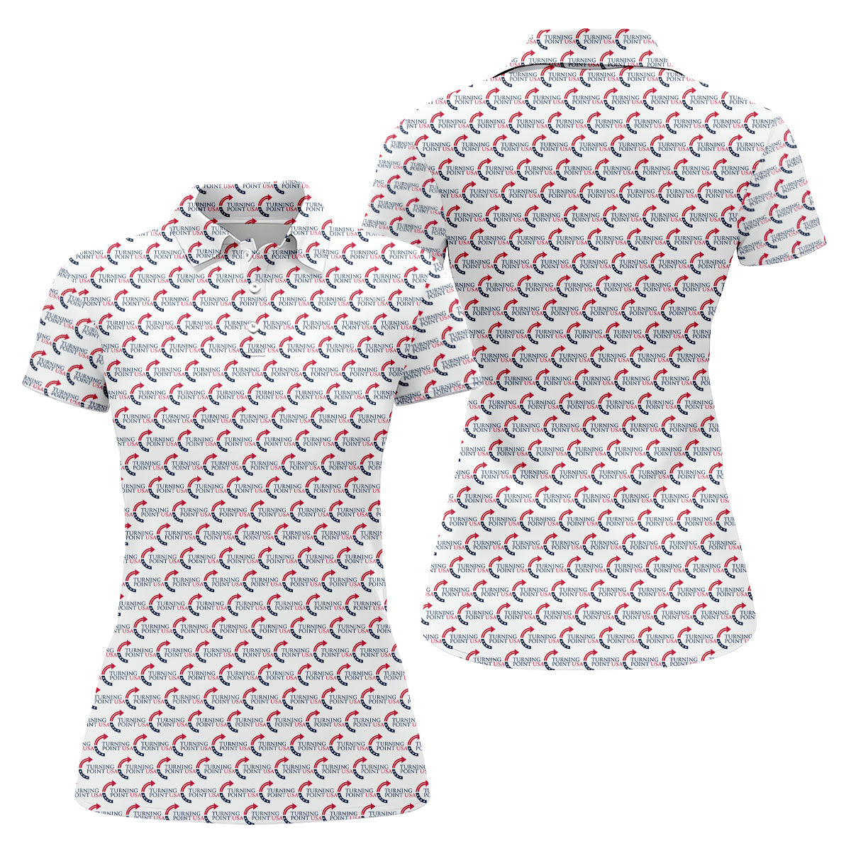 Turning Point Ladies Patriotic Golf Shirts, Sleeveless Women's Golf Shirts, Ladies Golf Shirts