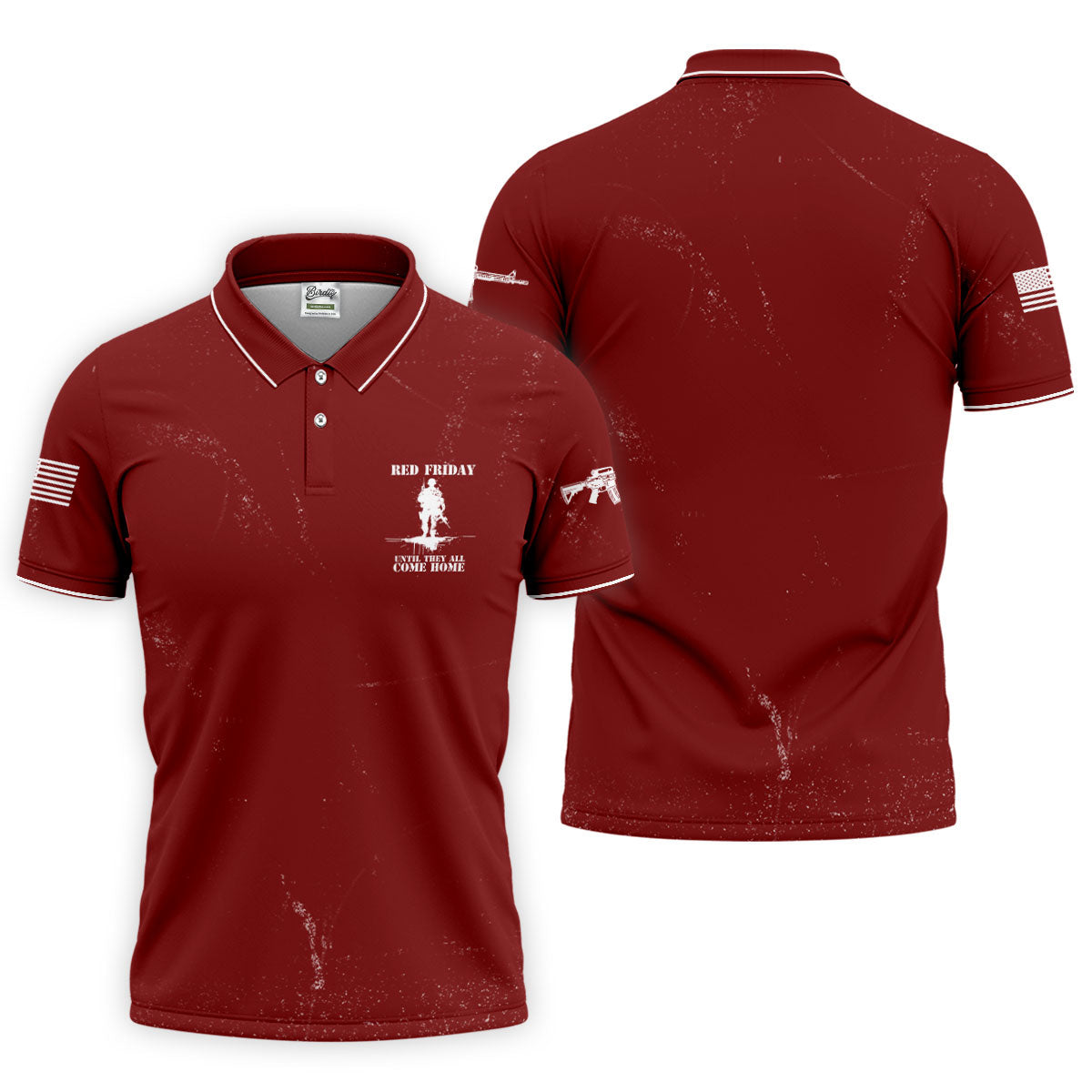 RED Friday Untill They All Come Home Red Golf Shirt, Veteran Memorial 250 Years Polo Shirtor Men