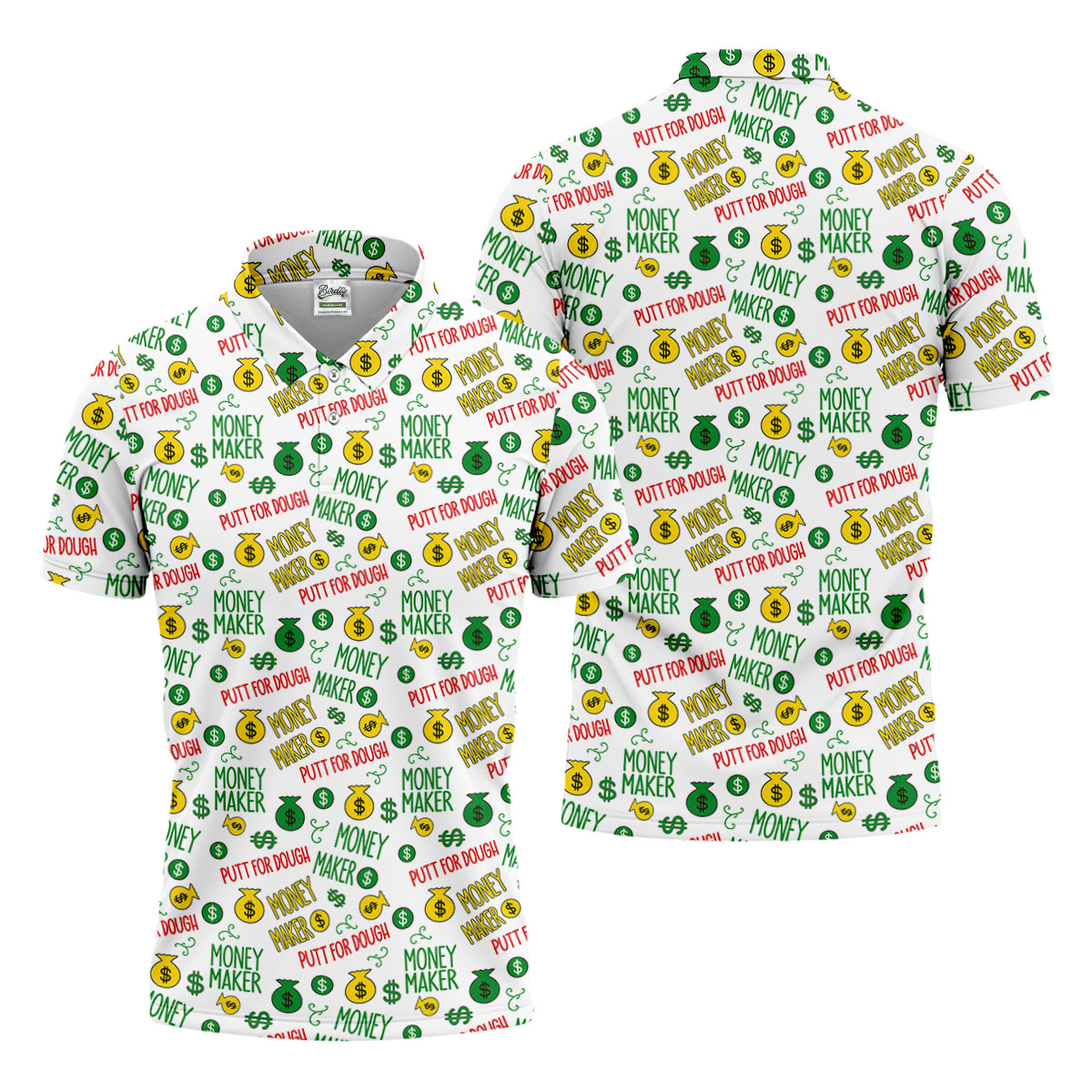 Money Maker Putt For Dough Golf Shirt, Funny Golf Shirt, Golf Shirts For Men, Polo Shirts For Men