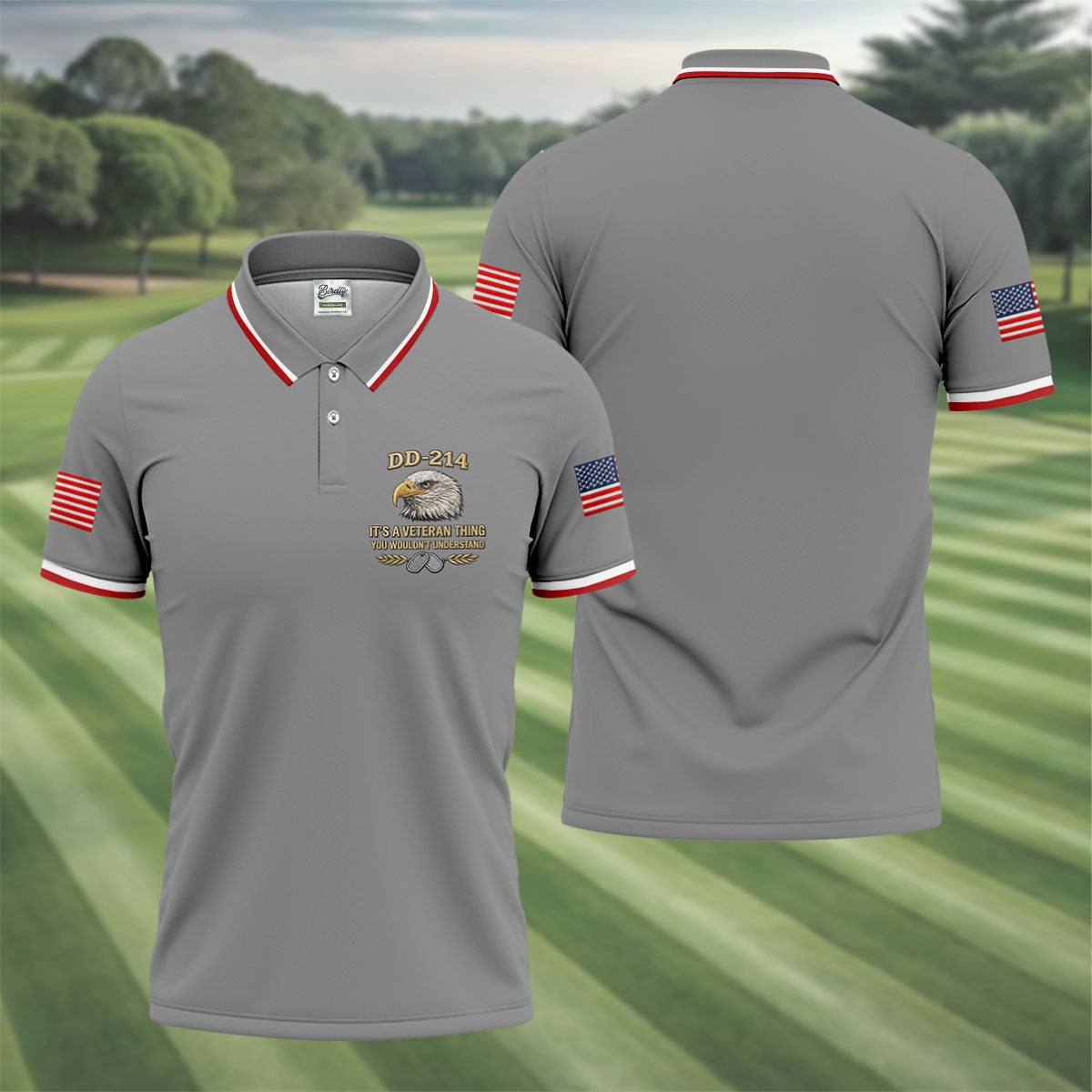 DD 214 Veteran Memorial Patriotic 4th Of July Golf Shirt, 250 Years Polo Shirtor Men
