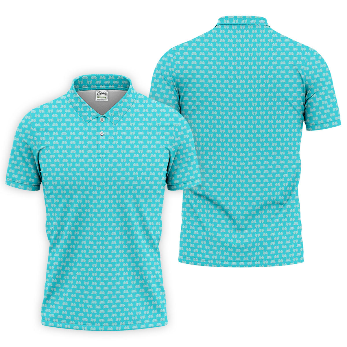 Funny Golf Balls Adult Humor Turquoise Blue Golf Tops For Men, Polo Shirtor Men