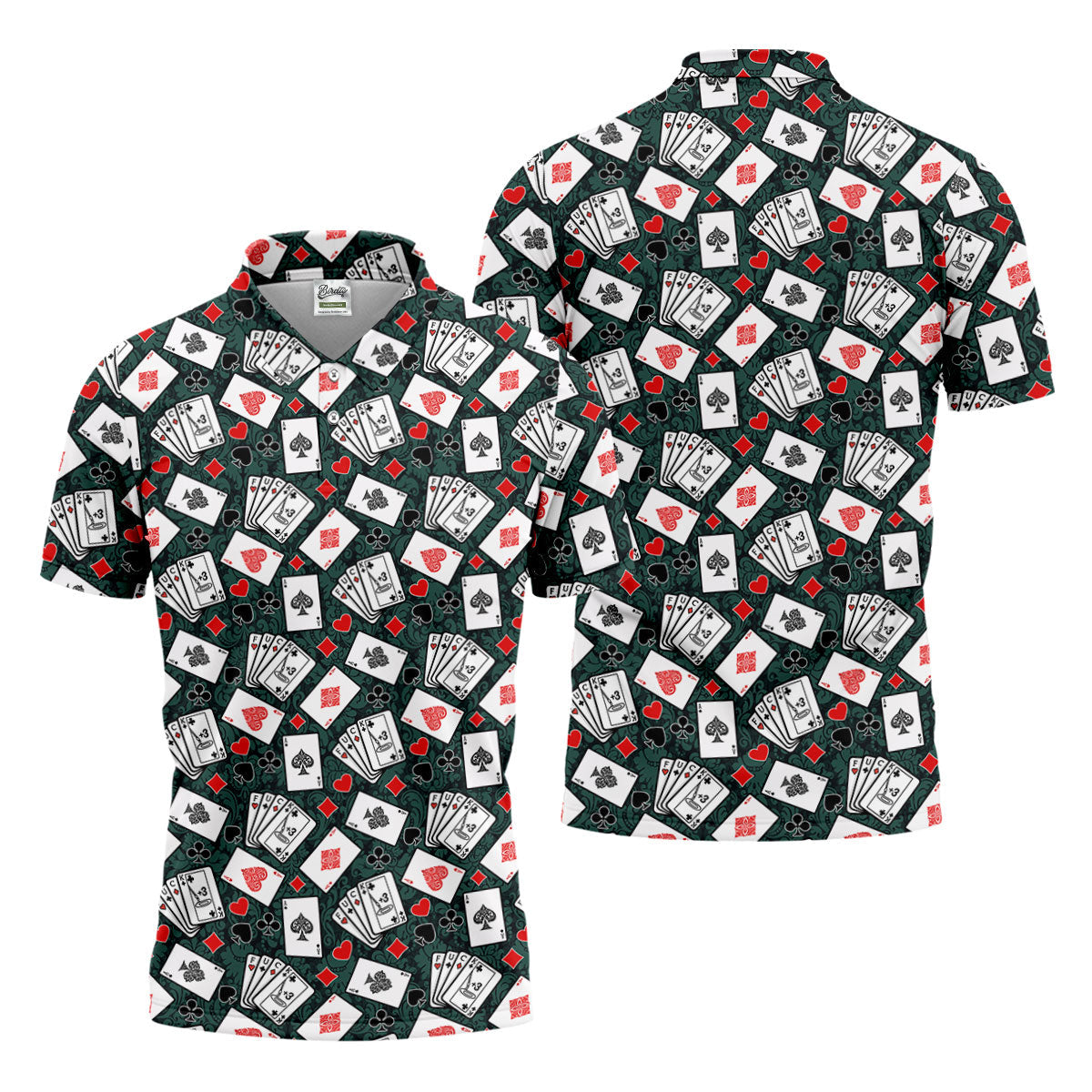 Funny F*ck Three Putts Cards Casino Themed Golf Tops For Men, Polo ShirtFor Men, Golf Shirts For Men