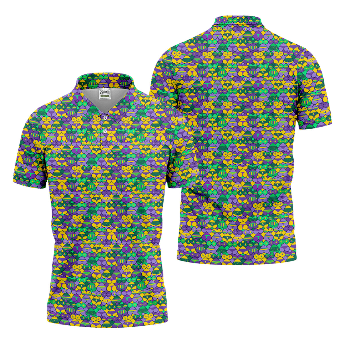 Adult Humor Naughty Fun Mardi Gras Golf Shirt, Golf Tops For Men, Polo ShirtFor Men, Golf Shirts For Men