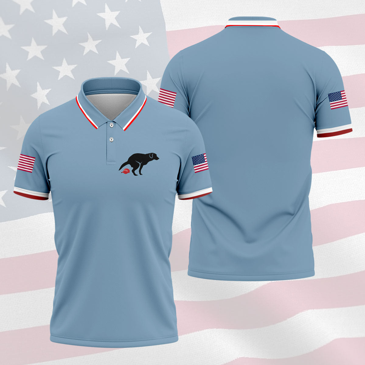 Funny Sarcastic Dog 250 Years Patriotic Golf Shirt, Golf Shirts For Men, 4th Of July Golf Shirt