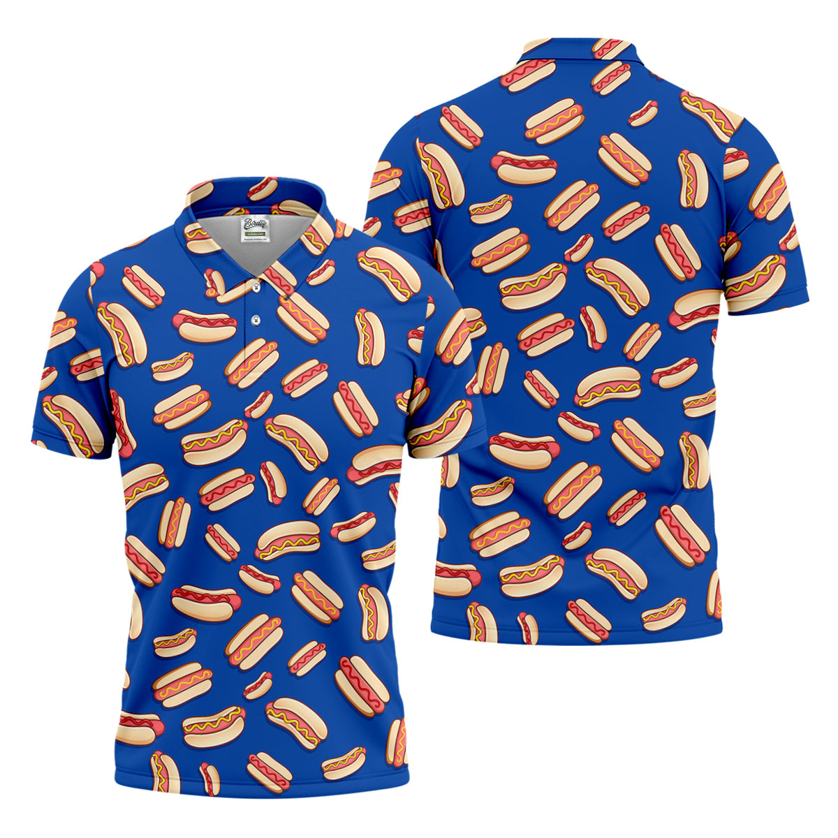 Sausage And Bun Hot Dog Fun Golf Shirt, Polo Shirt Men, Golf Gift For Men, Golf Shirts For Men