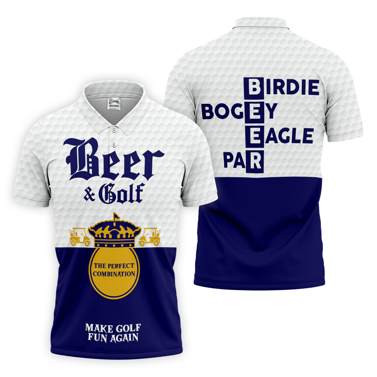 Beer And Golf The Perfect Combination Golf Tops For Men, Golf Shirts For Men, Polo Shirtor Men