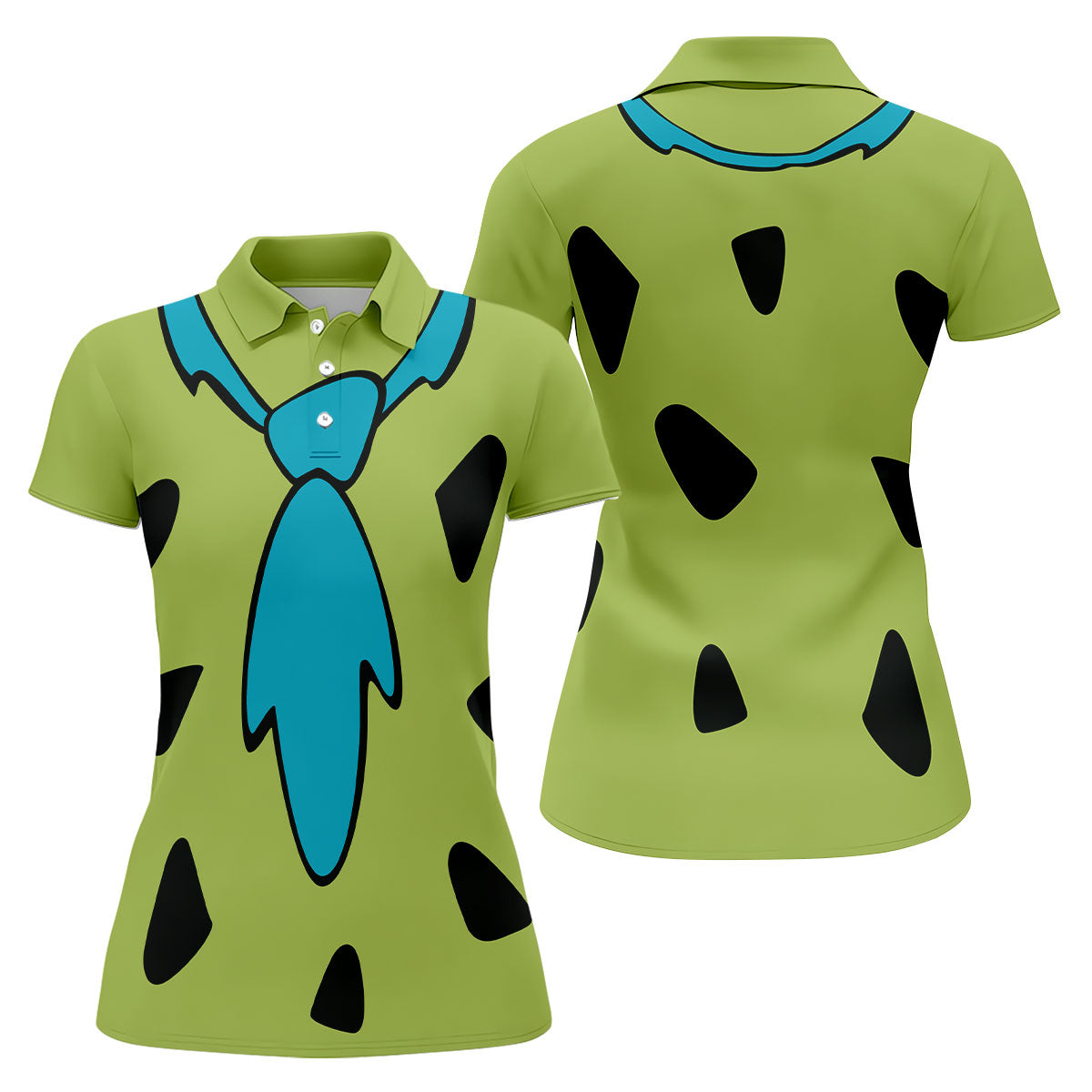 Green Stone Age Costume Hawaiian Golf Shirt, Women’s Golf Polo, Golf Shirts For Women