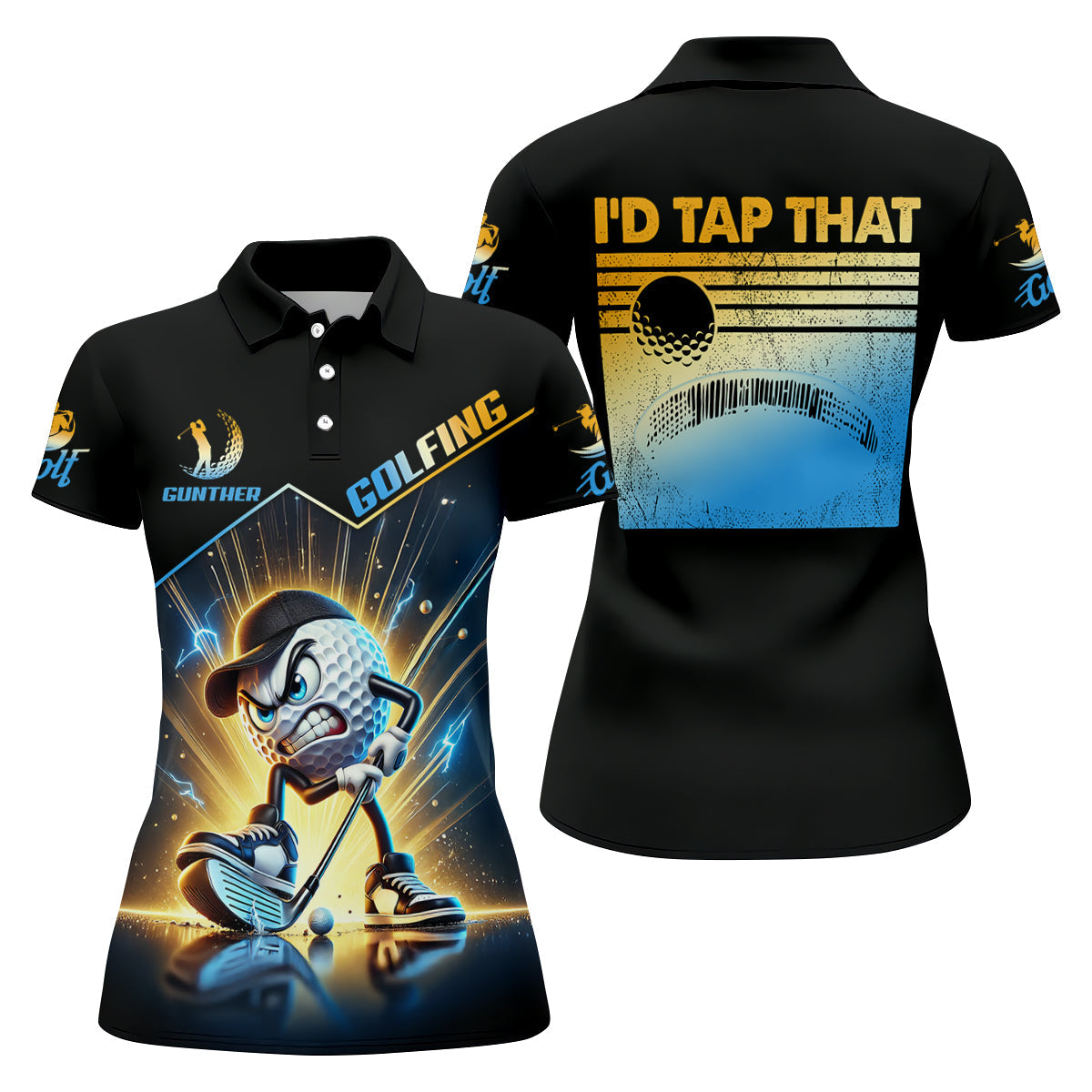 I'd Tap That Fun Golf Shirt, Women Golf Top, Golf Shirt For Women, Ladies Golf Shirts