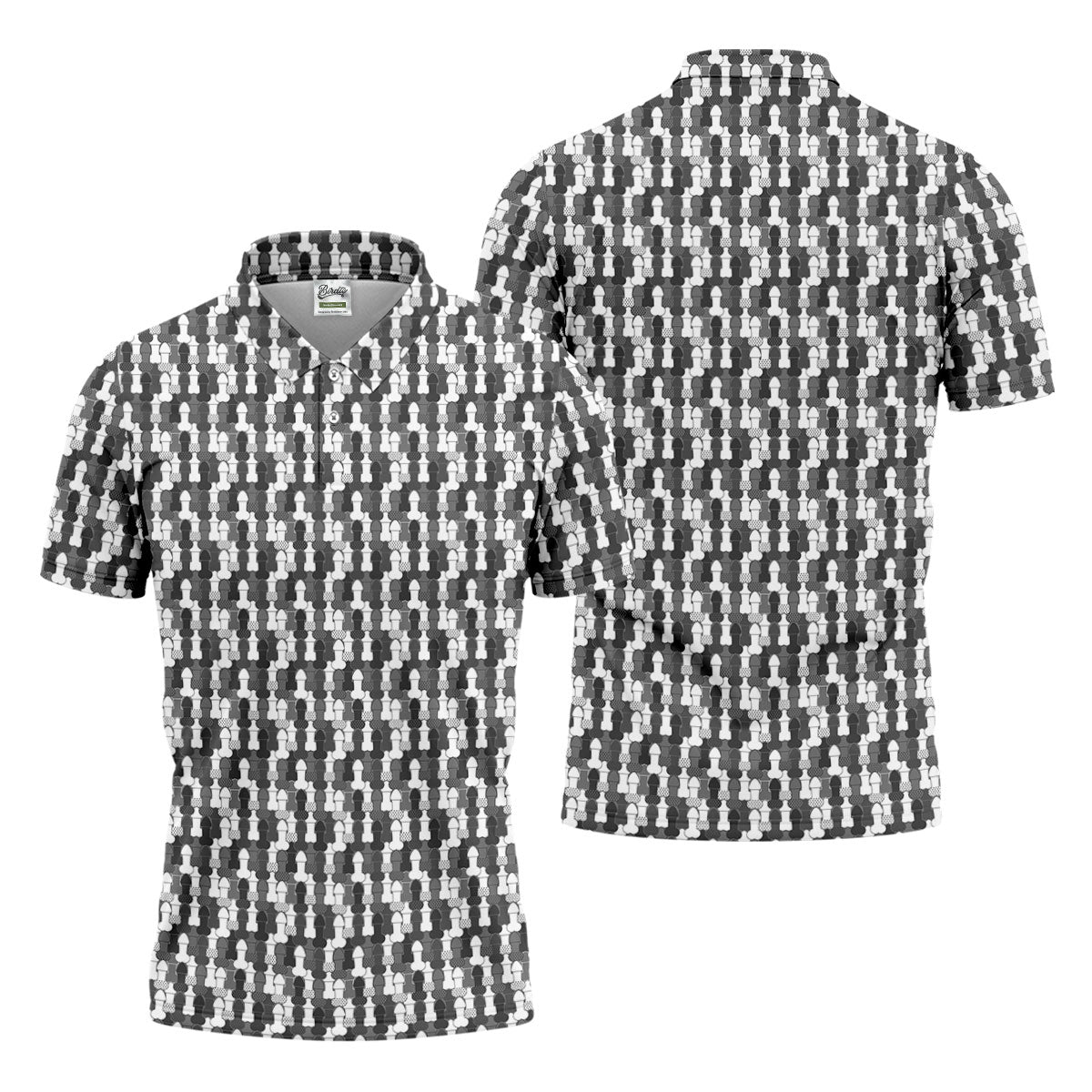 Funny Dirty Grey And White Golf Tops For Men, Fun Golf Shirts For Men, 250th Anniversary Golf Shirts For Men